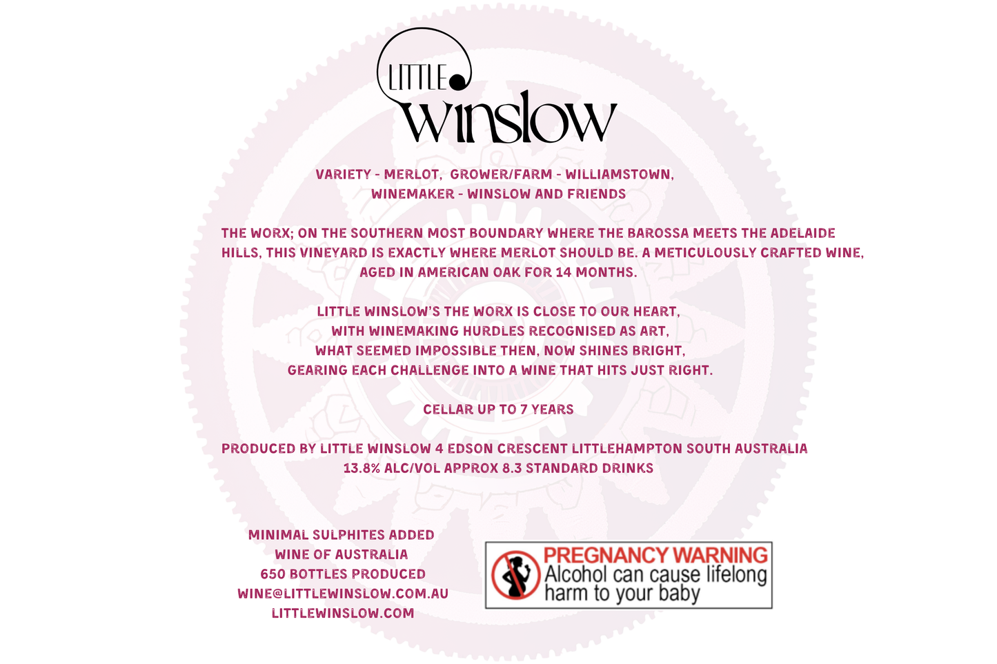 2024 The Worx Barossa Valley Merlot